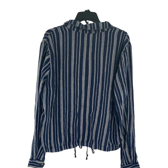 Supplies By Unionbay Linen Jacket Womens Size Medium Long Sleeves Drawstring NEW - Picture 5 of 11